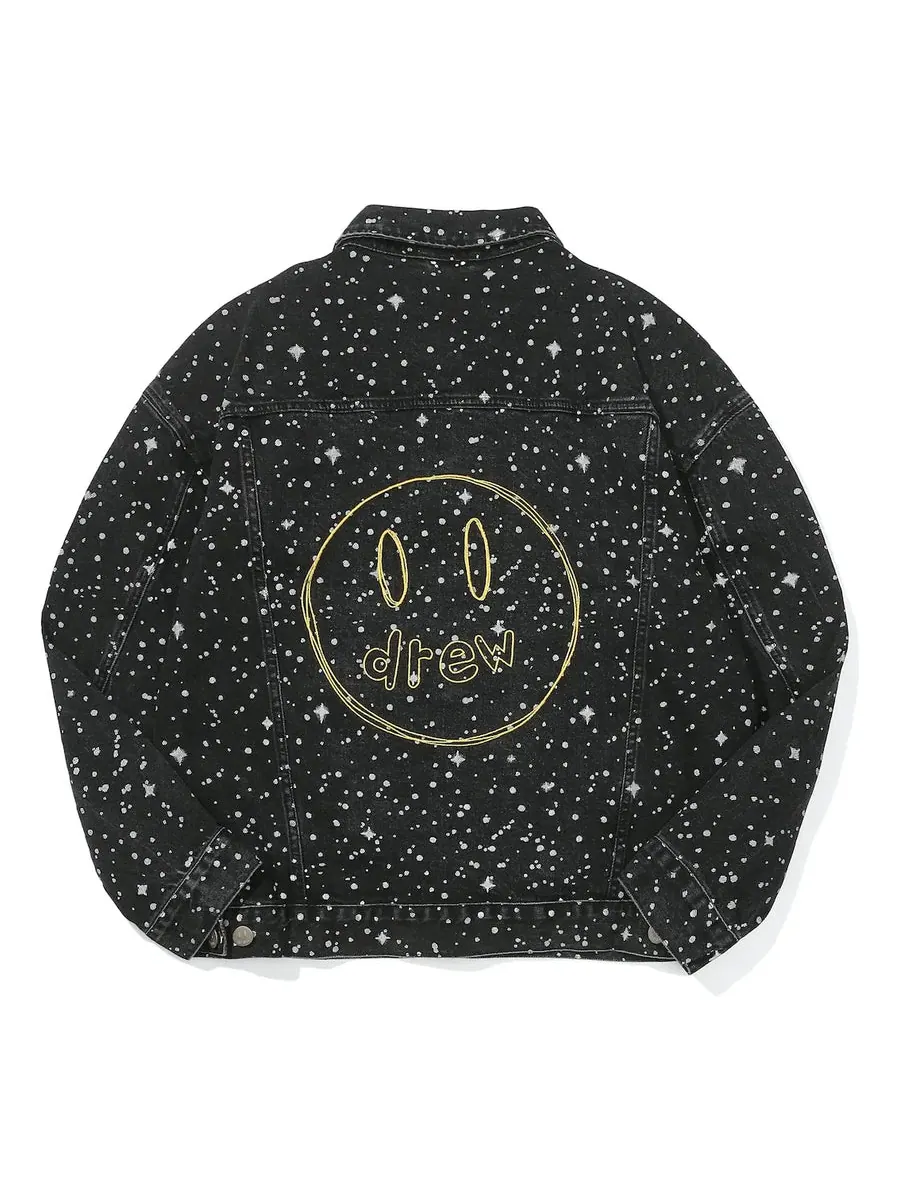 Куртка Drew House Denim Trucker Jacket 'Starry Night' — изображение 2 из 2, черный