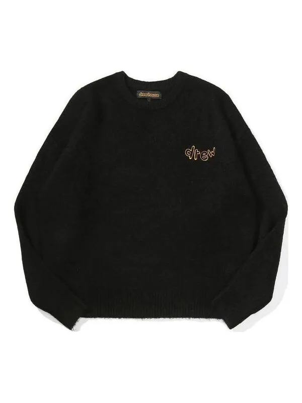 Свитер drew script sweater 'black' Drew House — изображение 1 из 2, черный