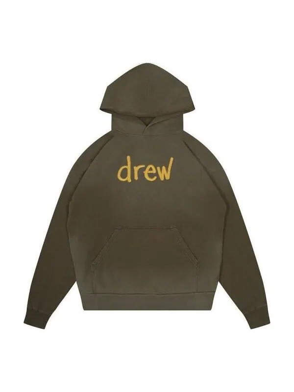 Толстовка scribble oversized hoodie 'olive green' Drew House — изображение 1 из 2, оливковый зеленый