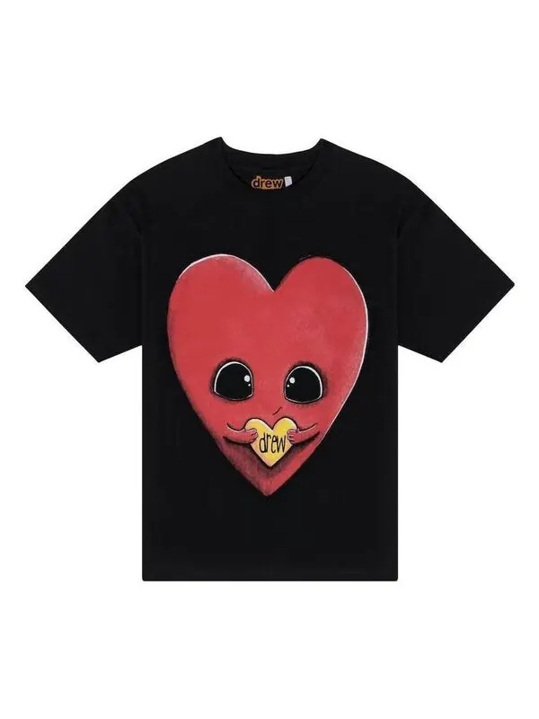 Футболка drew heart t-shirt 'black' Drew House — изображение 1 из 2, черный