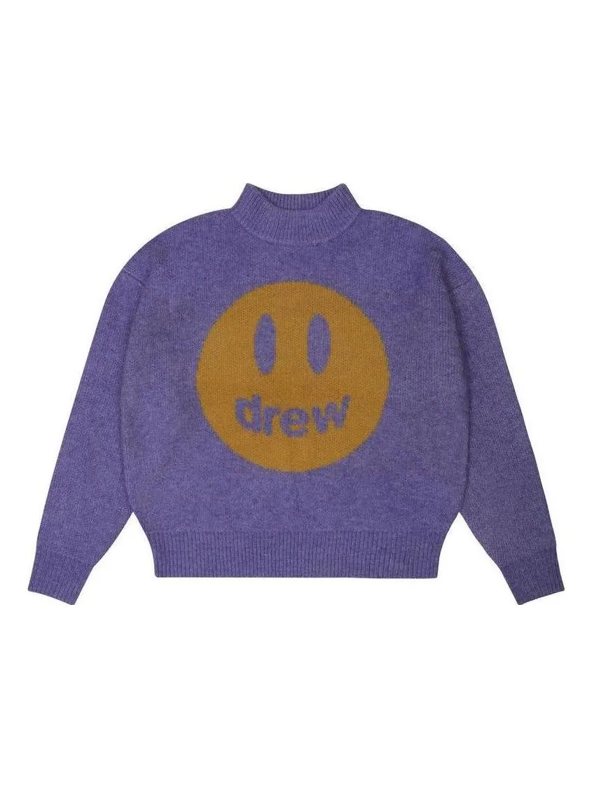 Свитер Drew House Mascot Funnel Neck Sweater 'Heather Amethyst' — изображение 1 из 2, фиолетовый
