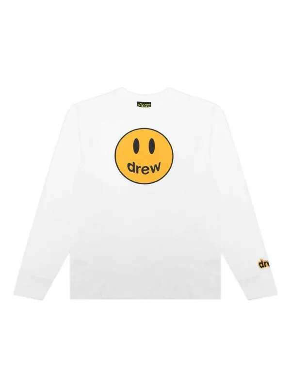 Футболка mascot long sleeve t-shirt 'white' Drew House — изображение 1 из 1, белый
