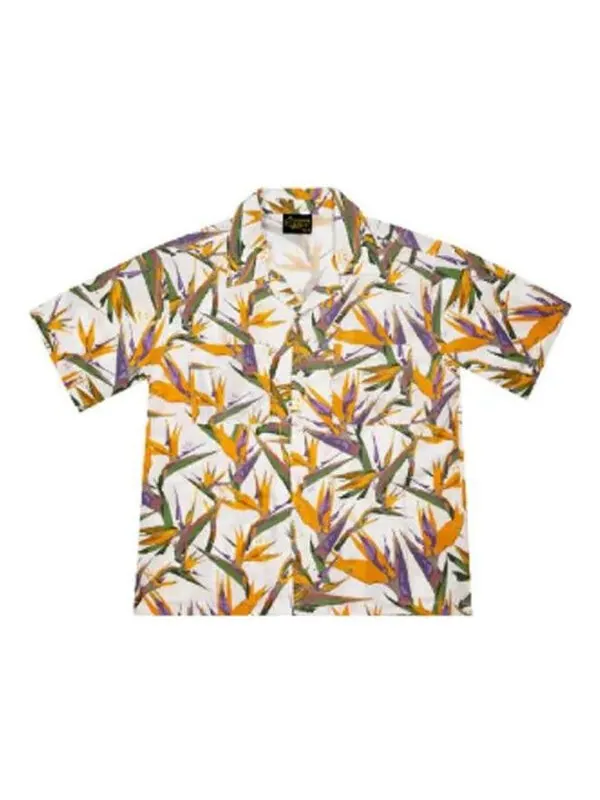Рубашка rayon camp shirt 'white' Drew House — изображение 1 из 2, белый