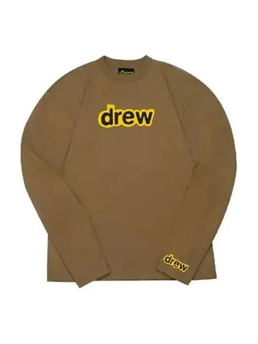 Футболка secret long sleeve t-shirt 'brown' Drew House — изображение 1 из 2, коричневый