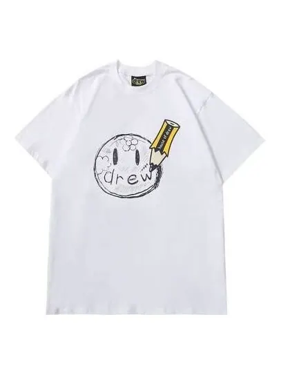 Футболка pencil drawn t-shirt 'white' Drew House — изображение 1 из 1, белый