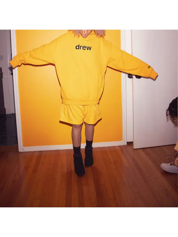 Шорты secret mesh cotton shorts 'golden yellow' Drew House — изображение 4 из 4, желтый