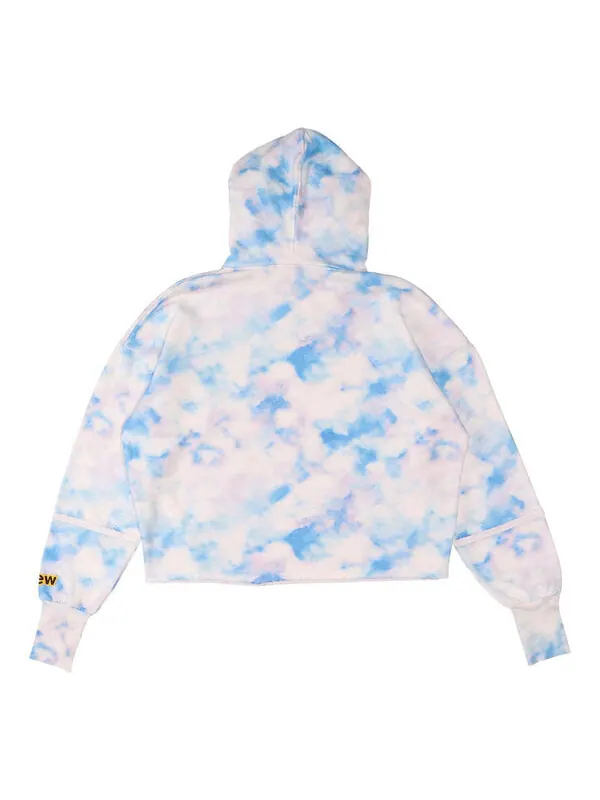 Толстовка secret deconstructed hoodie 'cloud' Drew House — изображение 2 из 2, белый/синий