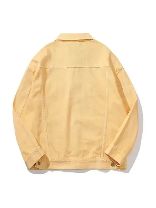 Куртка Drew House Floral Trucker Jacket 'Washed Tangerine' — изображение 2 из 2, желтый