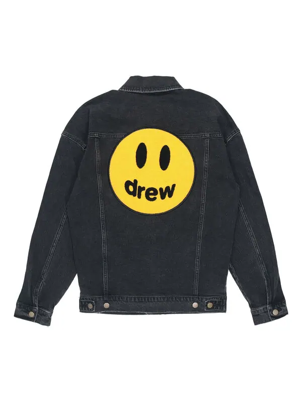 Куртка chenille mascot patch trucker jacket 'black' Drew House — изображение 1 из 2, черный