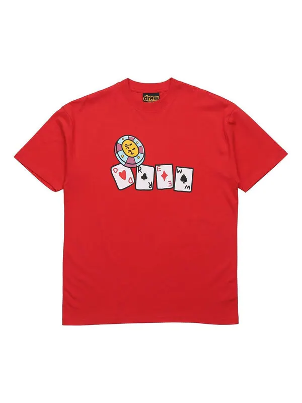 Футболка lucky you drew t-shirt 'red' Drew House — изображение 1 из 2, красный