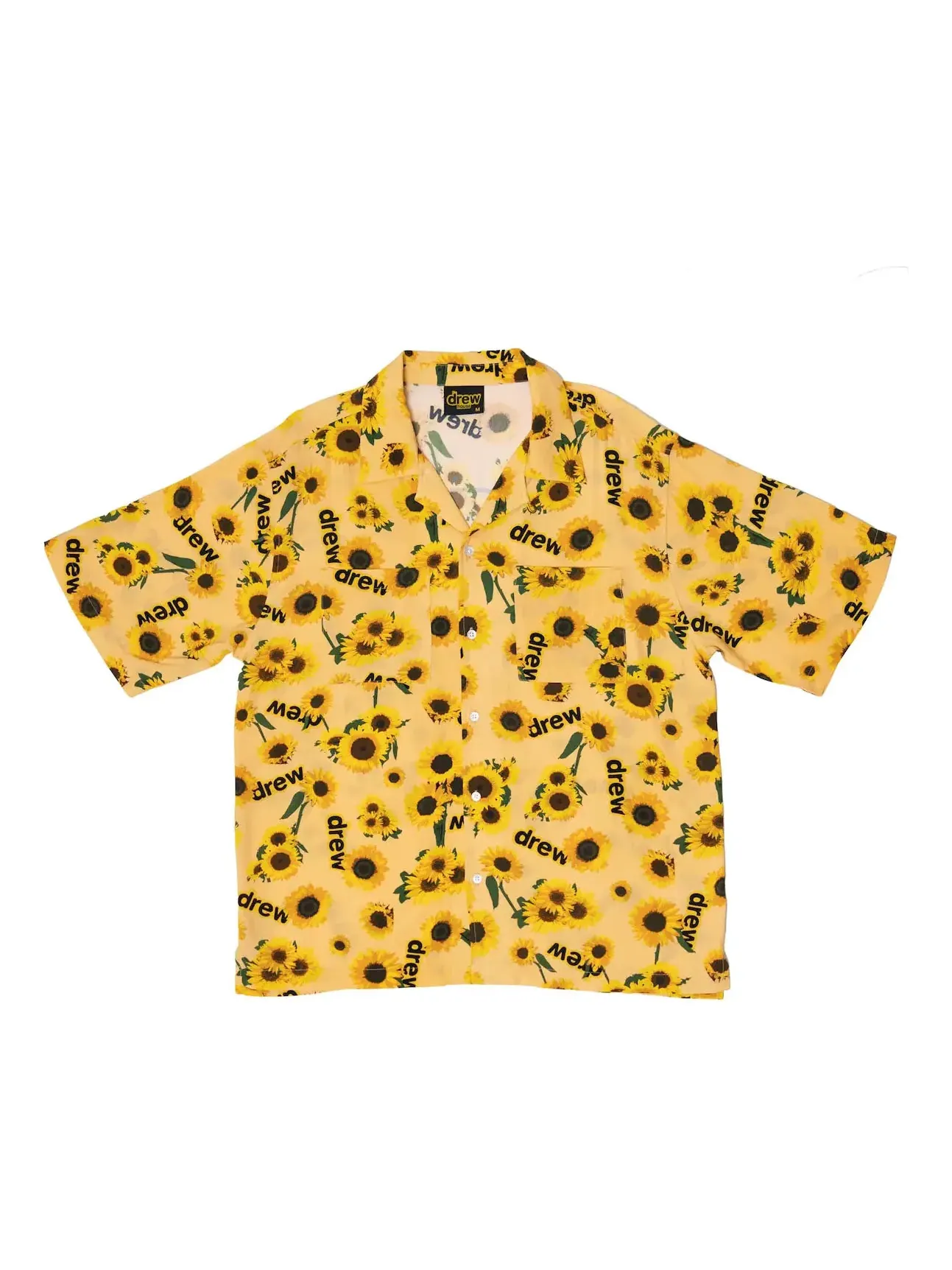 Рубашка Drew House Rayon Camp Shirt 'Secret Sunflower' — изображение 1 из 2, желтый