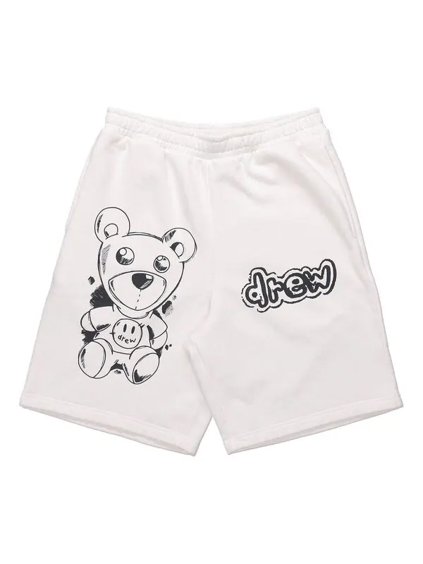 Шорты theodore sketch sweat short 'off white' Drew House — изображение 1 из 2, белый