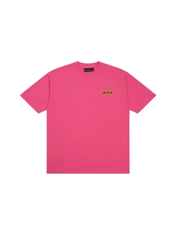 Футболка doodle joy t-shirt 'hot pink' Drew House — изображение 2 из 4, розовый