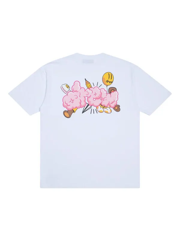 Футболка doodle joy t-shirt 'white' Drew House — изображение 1 из 2, белый