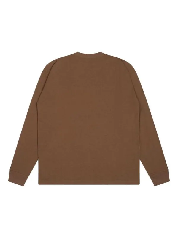 Футболка basic longsleeve pocket t-shirt 'brown' Drew House — изображение 2 из 2, коричневый