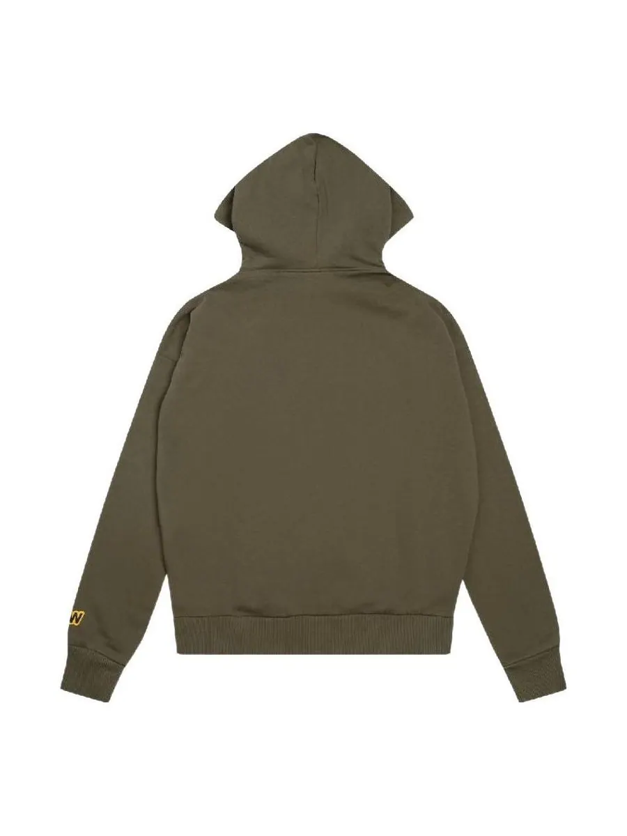Худи Drew House Seret Hoodie 'Midnight Olive' — изображение 2 из 2, оливковый зеленый