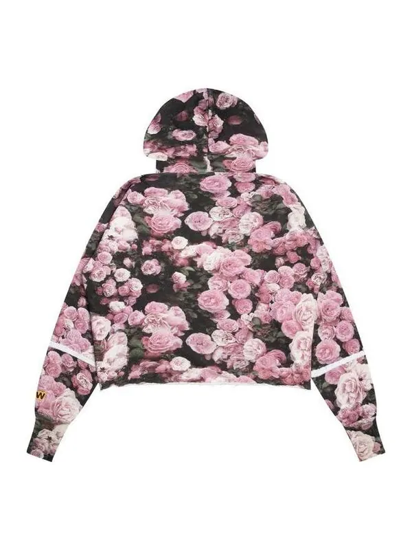 Толстовка secret deconstructed hoodie 'roses' Drew House — изображение 2 из 2, розовый/черный