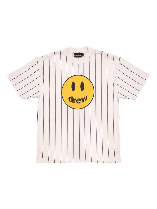 Футболка mascot pinstripe t-shirt 'navy white' Drew House — изображение 1 из 2, темно-синий/белый