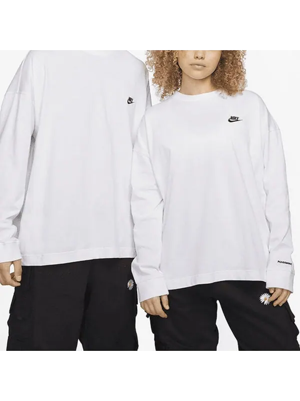 Футболка Nike x Peaceminusone G Dragon Cf Long Sleeve Tee 'White' — изображение 3 из 4, белый