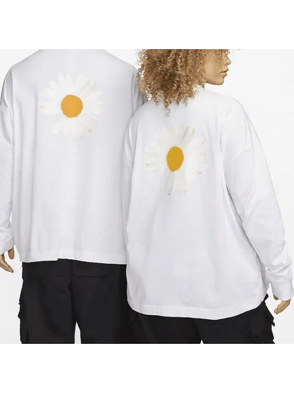 Футболка Nike x Peaceminusone G Dragon Cf Long Sleeve Tee 'White' — изображение 4 из 4, белый