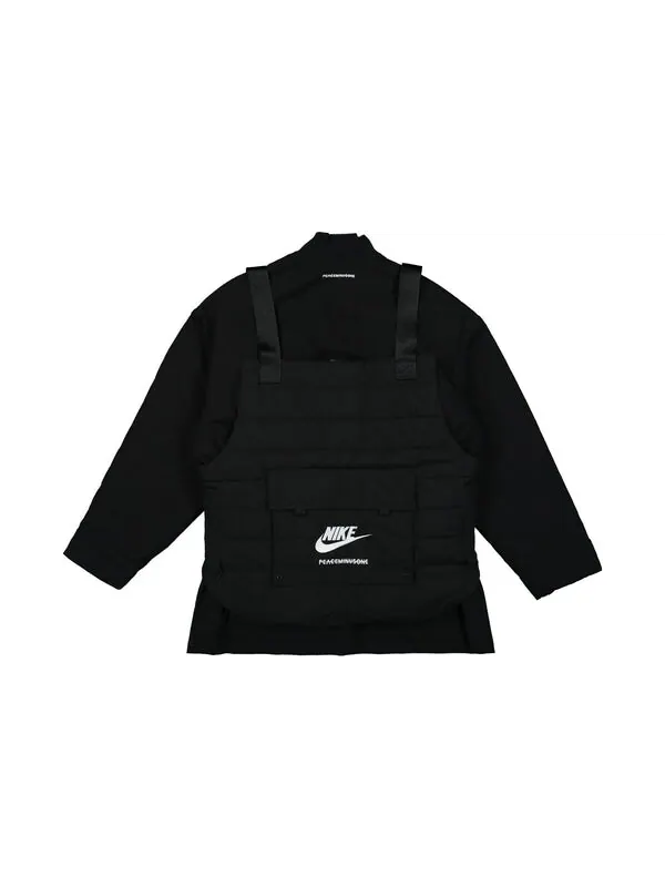 Куртка Nike x Peaceminusone G-Dragon 2+1 Jacket 'Asia Sizing - Black' — изображение 2 из 4, черный