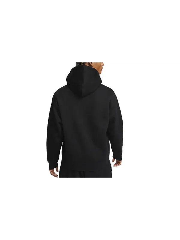 Куртка Nike Solo Swoosh Men's Full-Zip Hoodie 'Black' — изображение 2 из 3, черный/белый