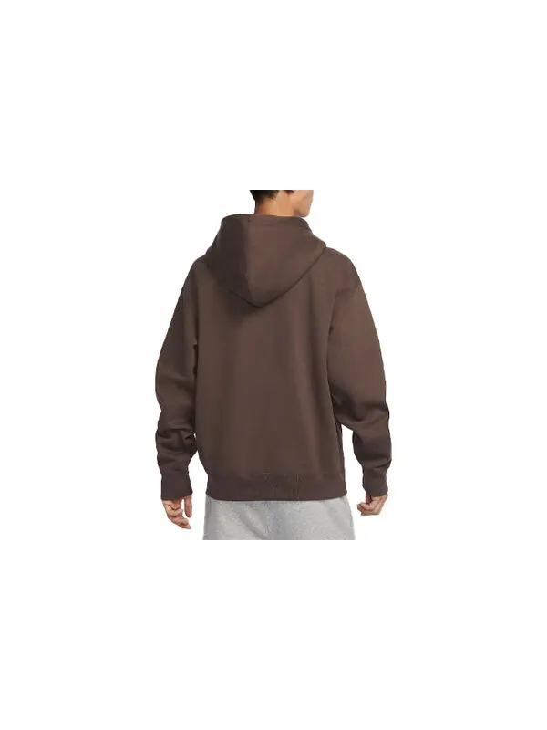 Толстовка Nike Solo Swoosh Hoodie 'Brown' — изображение 2 из 3, коричневый