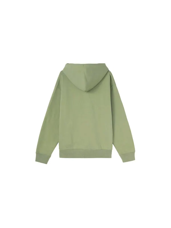 Куртка Nike Solo Swoosh Full-Zip Hoodie 'Oil Green' — изображение 2 из 4, зеленый