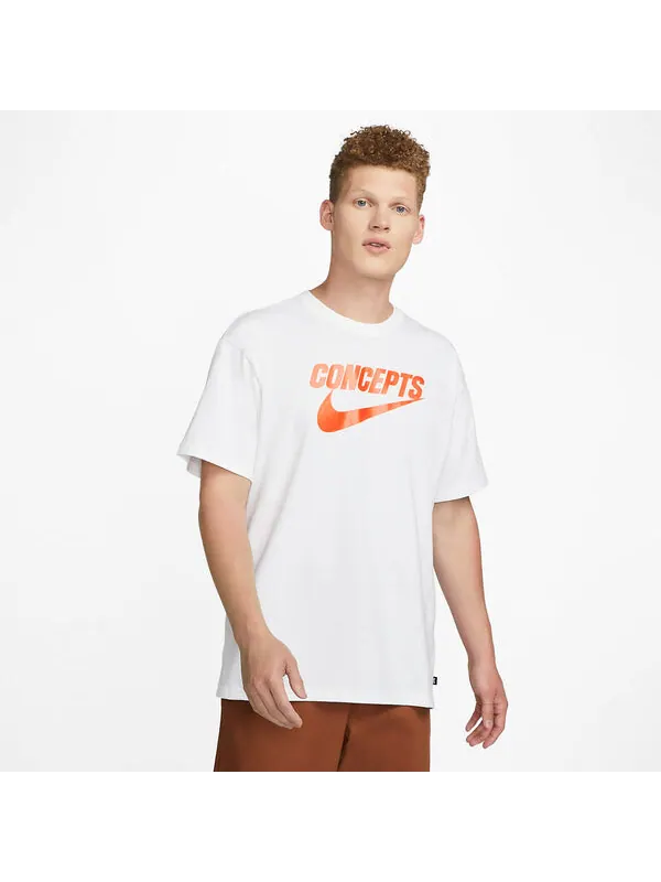 Футболка sb x concept футболка Nike — изображение 2 из 4, белый/оранжевый