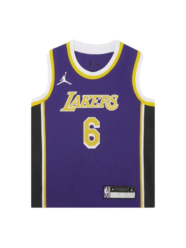 Спортивная футболка nba los angeles lakers lebron james jersey 'purple' Air Jordan — изображение 1 из 3, фиолетовый
