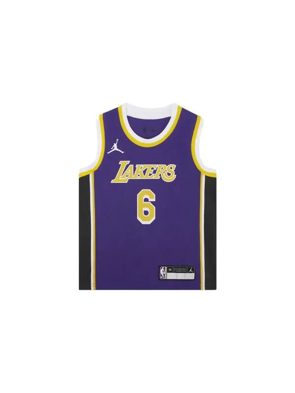 Спортивная футболка nba los angeles lakers lebron james jersey 'purple' Air Jordan — изображение 2 из 3, фиолетовый