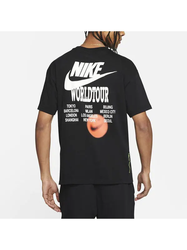 Футболка Nike Sportswear Around the world Subject Embroidered Logo ribbed Round Neck Short Sleeve — изображение 4 из 4
