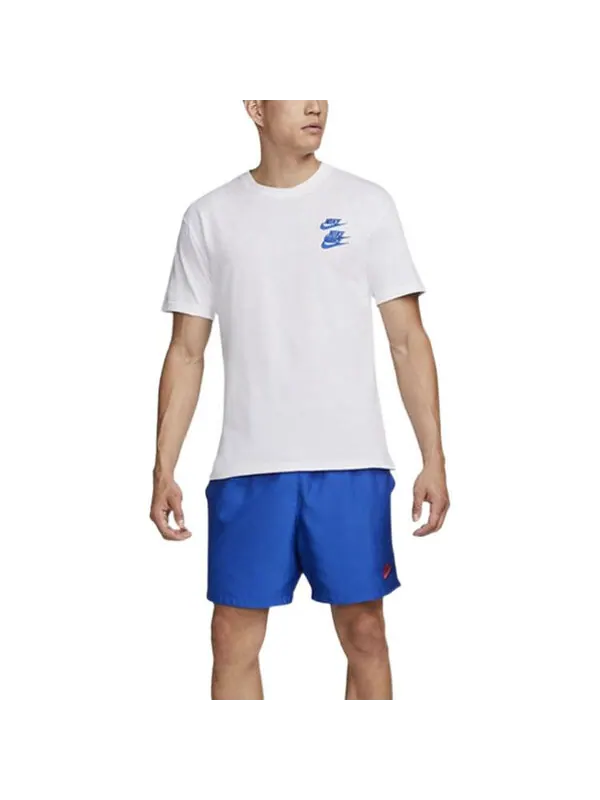 Футболка Men's Nike Sportswear Around The World Subject Embroidered Alphabet Logo Ribbed Round Neck — изображение 4 из 4