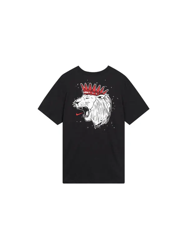 Футболка Men's Nike SS22 Dri-Fit Lebron Hand Painted Crown Lion Pattern Printing Basketball Sports — изображение 2 из 4