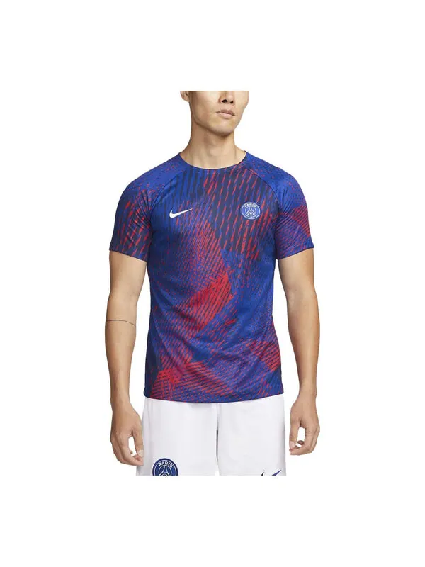 Футболка 2022 23 псж пари сен жермен футбольная майка Nike — изображение 1 из 1, синий/красный