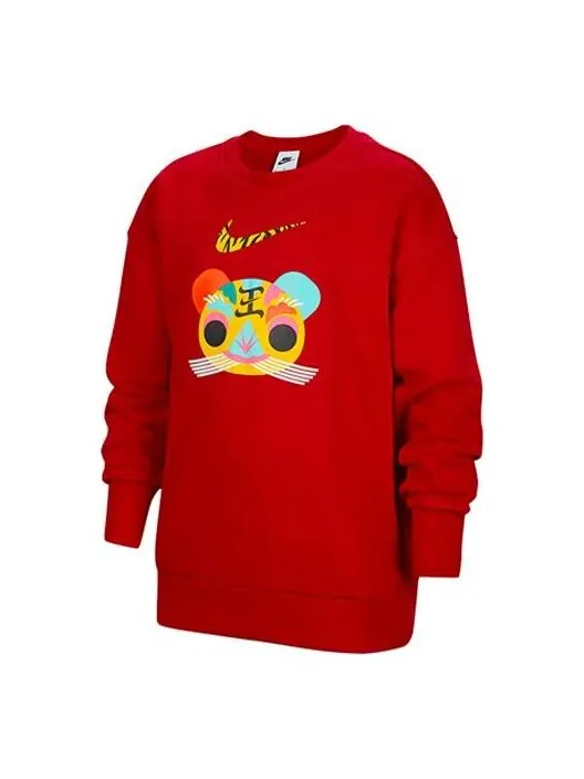 Толстовка cny new year's edition fleece stay warm round neck pullover boy red Nike — изображение 1 из 3, красный