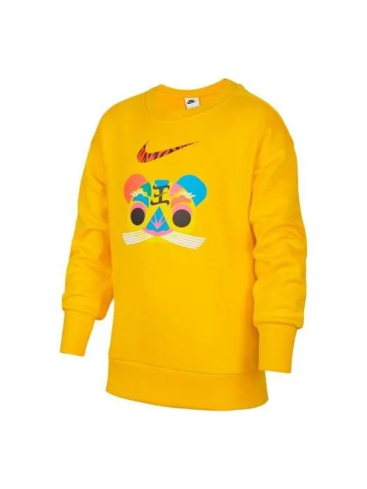 Толстовка cny new year's edition fleece stay warm round neck pullover boy university gold Nike — изображение 1 из 3, золото