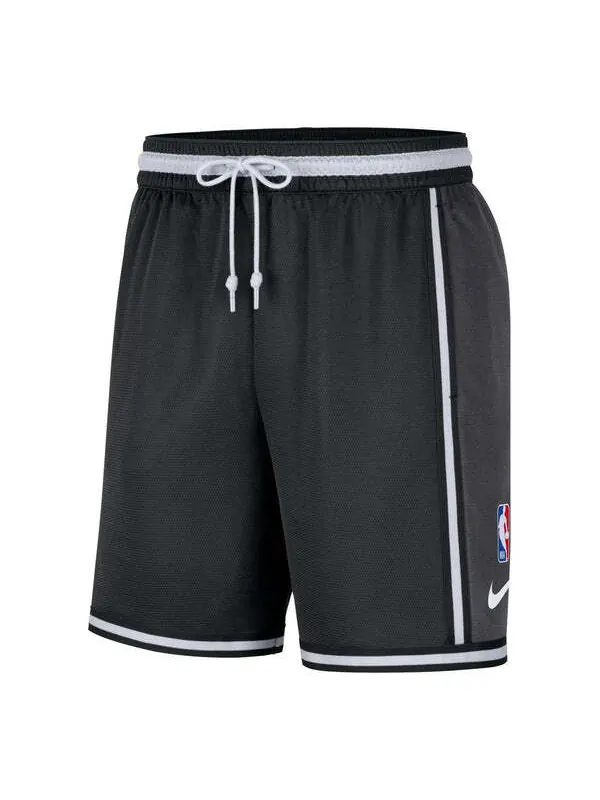 Шорты Nike x NBA Brooklyn Dri-Fit Basketball Shorts 'Black' — изображение 1 из 3, черный/мульти