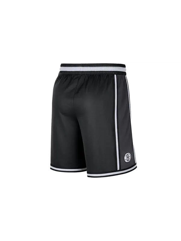 Шорты Nike x NBA Brooklyn Dri-Fit Basketball Shorts 'Black' — изображение 2 из 3, черный/мульти