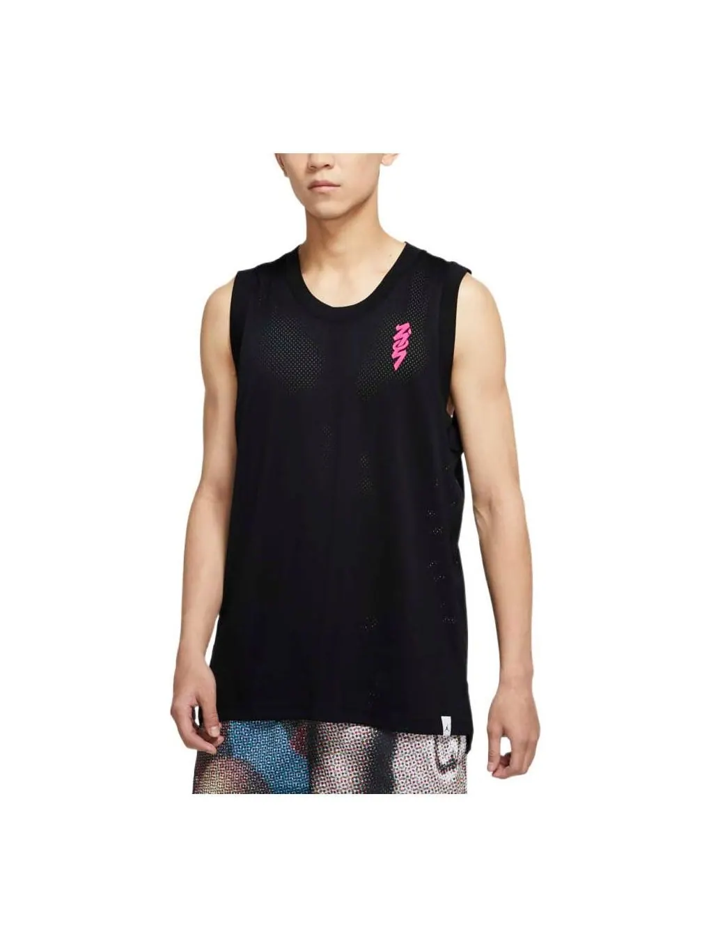 Жилет Men's Air Jordan Pattern Printing Mesh Round Neck Sports Vest Black — изображение 1 из 3, мульти
