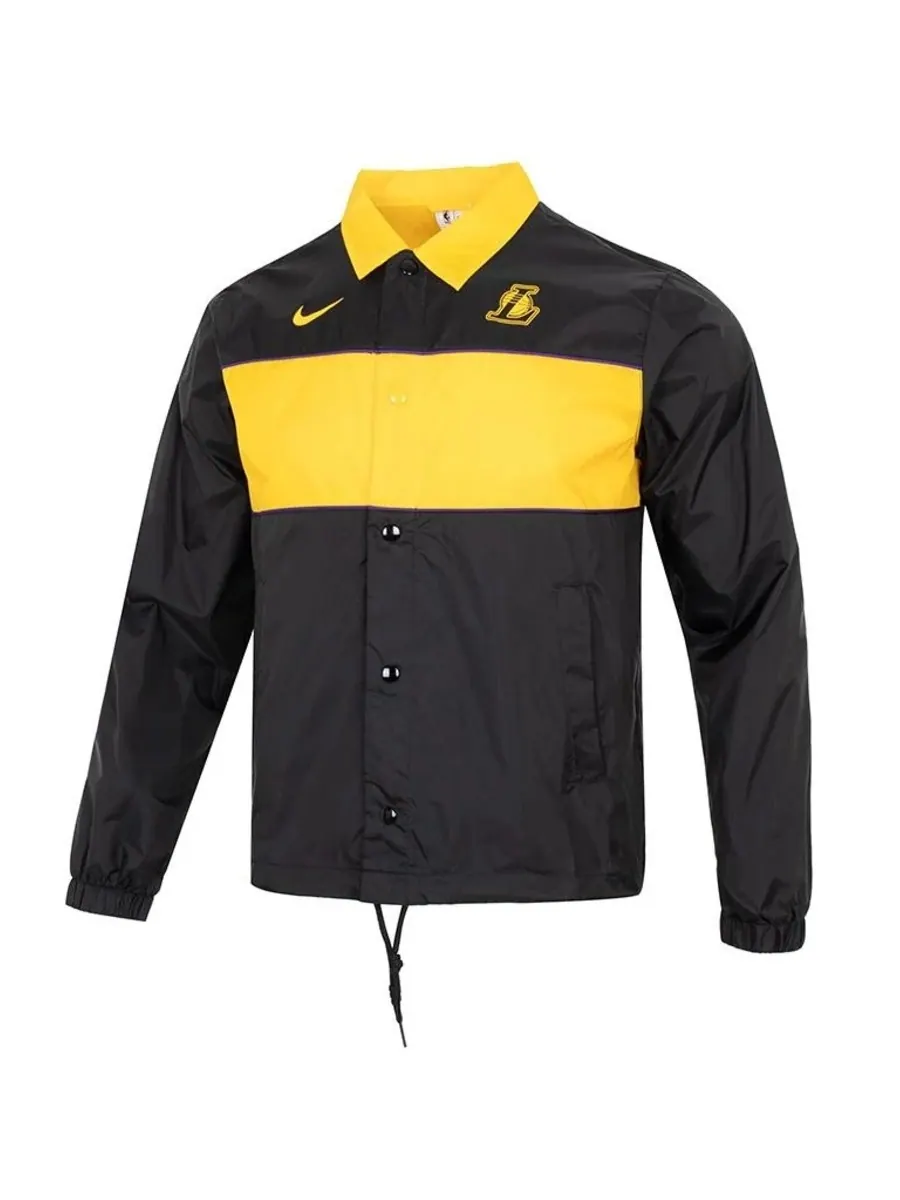 Куртка Nike NBA Los Angeles Lakers Coach — изображение 1 из 4, черный