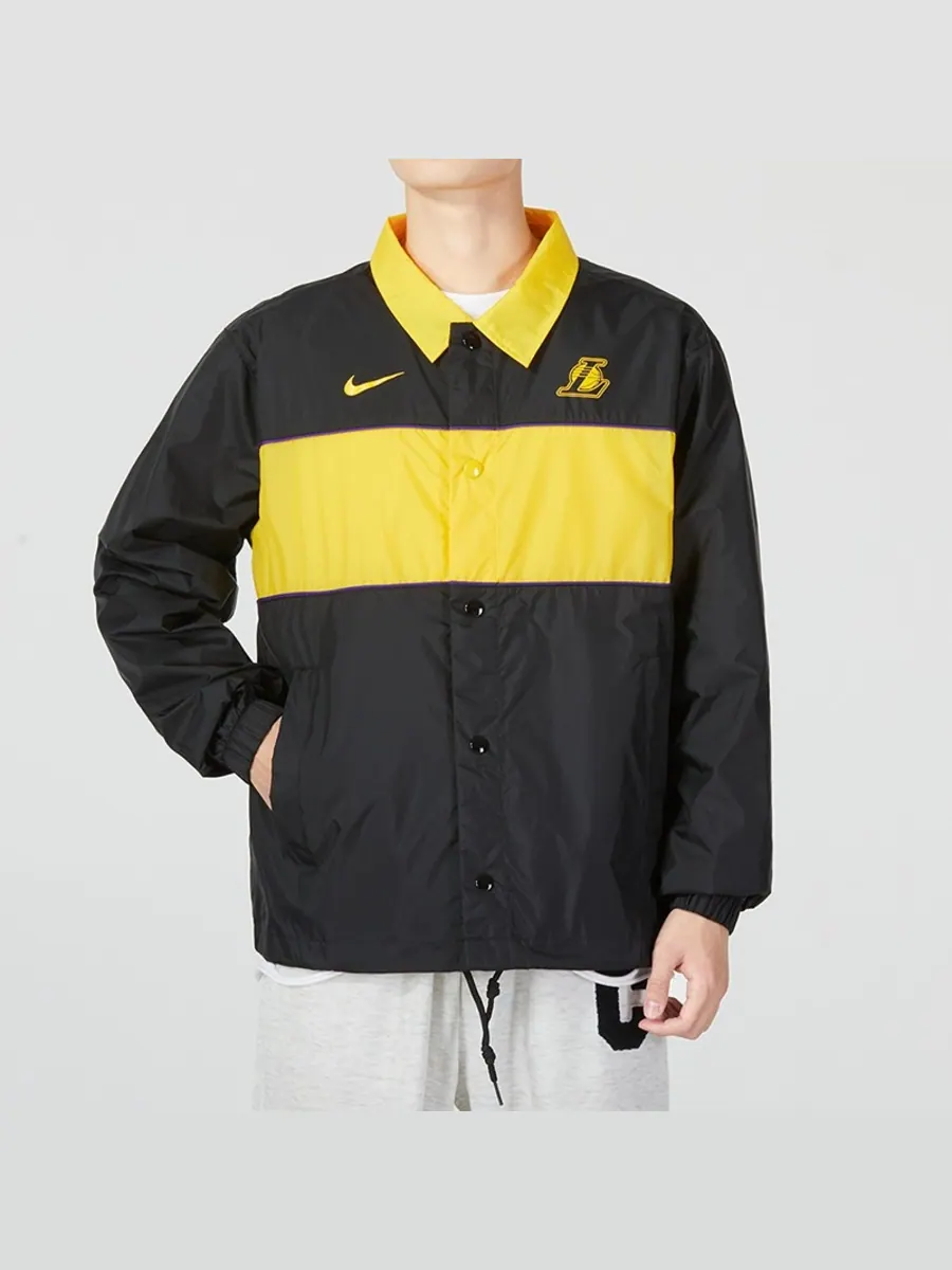 Куртка Nike NBA Los Angeles Lakers Coach — изображение 2 из 4, черный