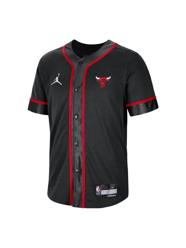 Рубашка nba chicago bulls заявление издание рубашка Air Jordan — изображение 1 из 1, черный/красный/белый