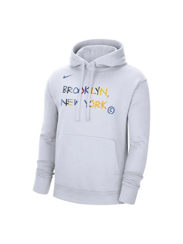 Толстовка Nike Brooklyn Nets White — изображение 1 из 2, белый