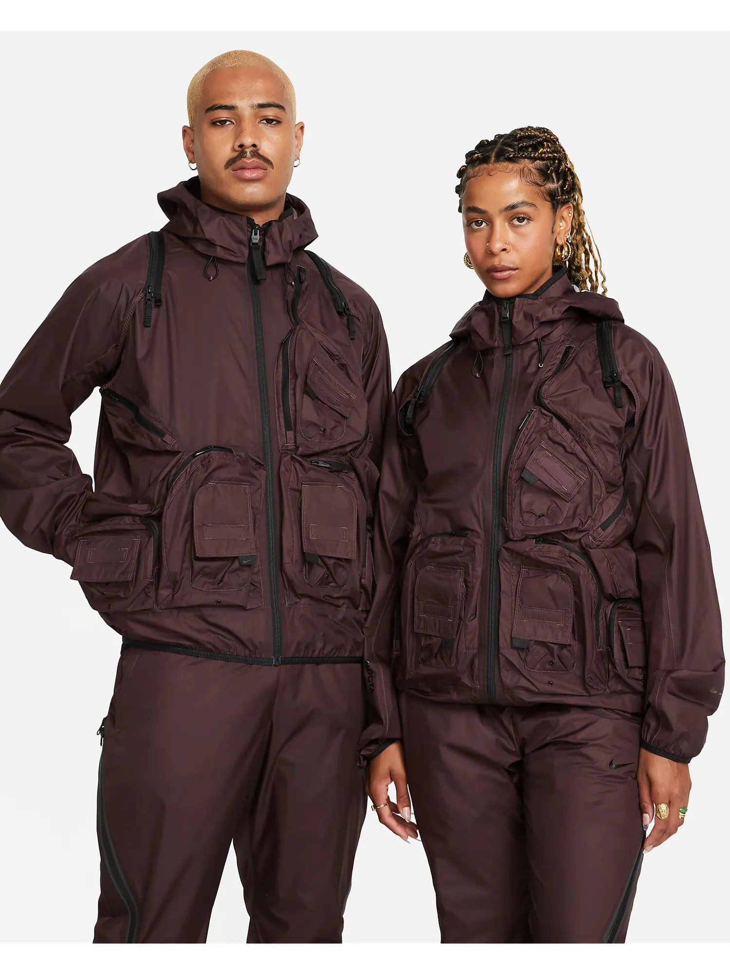 Куртка Nike x Nocta Drake Track — изображение 4 из 5, красный/коричневый