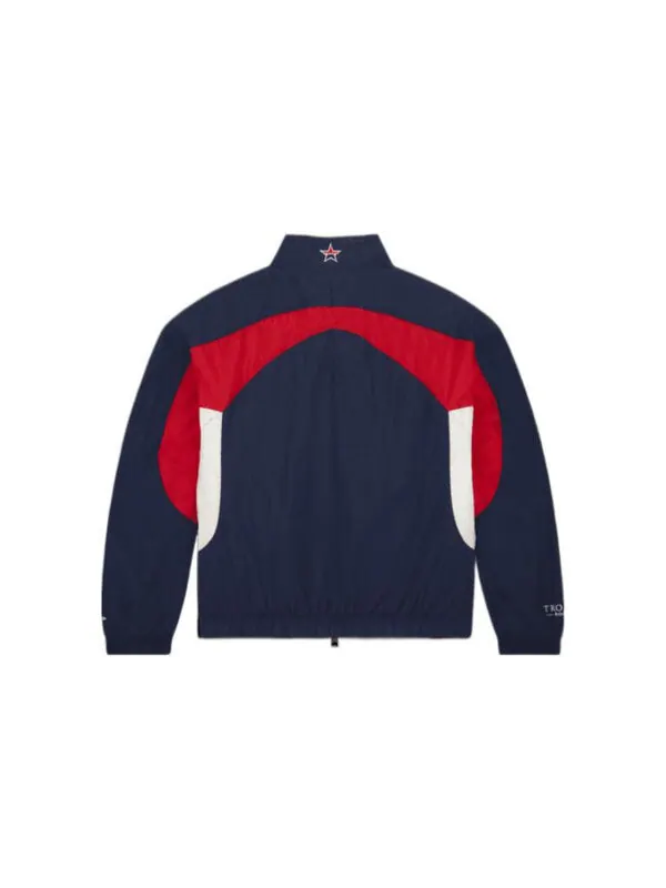 Куртка Air Jordan x Trophy Room Woven Jacket 'Blue Red' — изображение 2 из 4, красный/синий/мульти