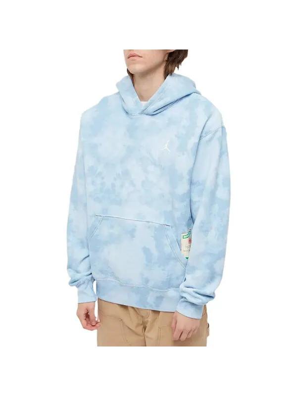 Толстовка x j balvin tie die hoodie 'blue' Air Jordan — изображение 2 из 4, синий