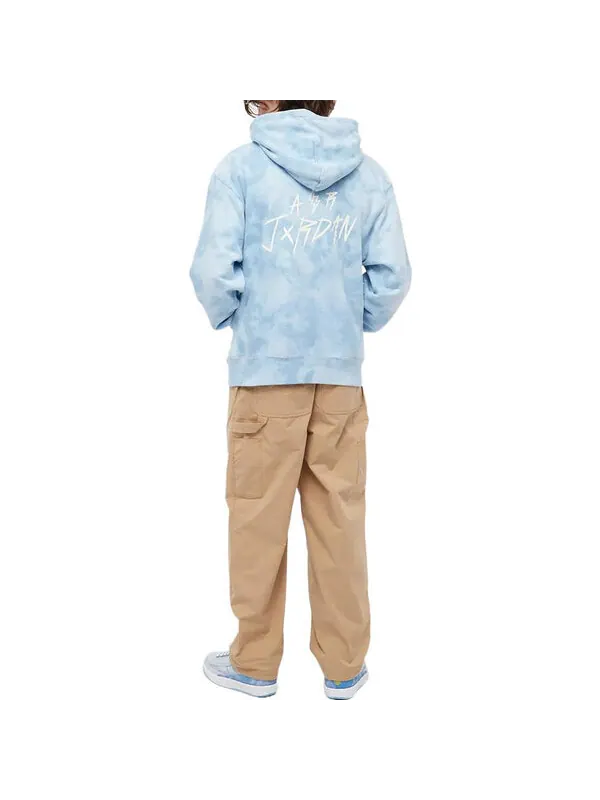 Толстовка x j balvin tie die hoodie 'blue' Air Jordan — изображение 4 из 4, синий