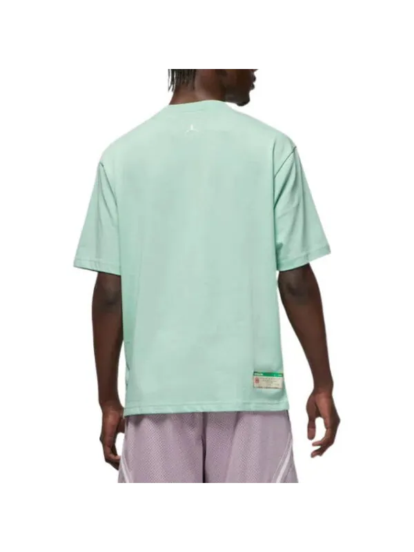 Футболка x j balvin t-shirt 'mint' Air Jordan — изображение 4 из 4, зеленый