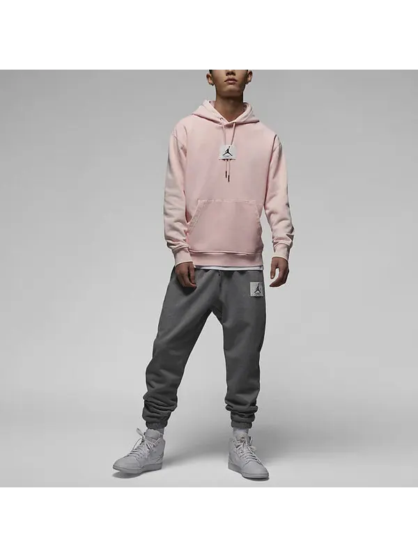 Толстовка Air Jordan Essential Statement Wash Fleece Hoodie 'Pink' — изображение 2 из 3, розовый